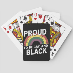 Stolz darauf, schwul und schwarz zu sein, Pride Mo Spielkarten