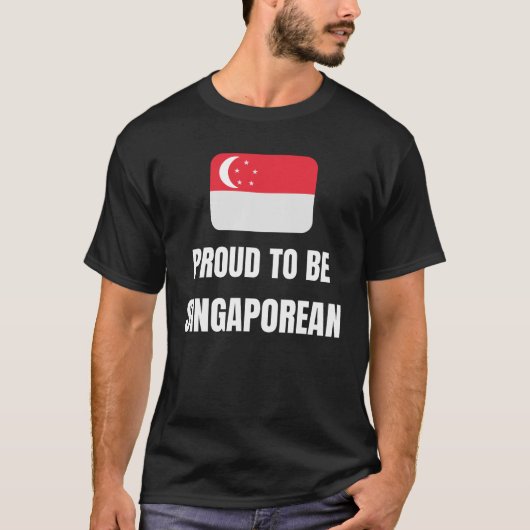 Stolz darauf, Singapur zu sein T-Shirt (Vorderseite)