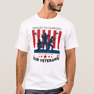 Stolz darauf, unsere Veteranen zu unterstützen T-Shirt