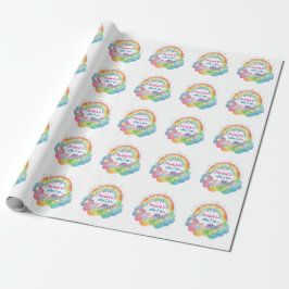 Stolz darauf, wer ich bin Regenbogen-Kunst Selbstl Geschenkpapier