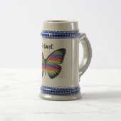 Stolz, dass ich gerne Schmetterling bin - Bierglas (VorderseiteRechts)