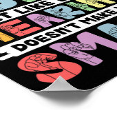 Stolz Deaf macht mich nicht zur dummen Gebärdenspr Poster (Ecke)