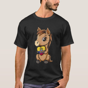 Stolz der Ecuadorianer Ecuador-Flagge Süßes Pferd  T-Shirt