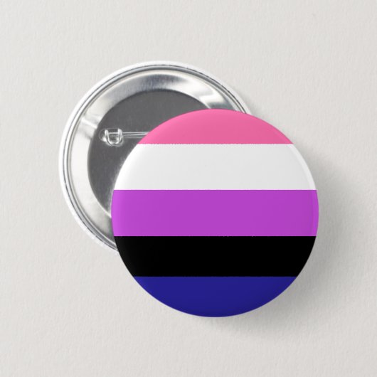 Stolz der Genderflüssigkeit Button (Vorne & Hinten)