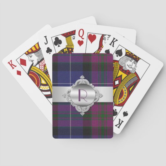 Stolz der Karierten Spielkarten Schottlands Tartan (Rückseite)