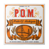 Stolz der Michigan-Bier-Fliese Fliese (Vorderseite)