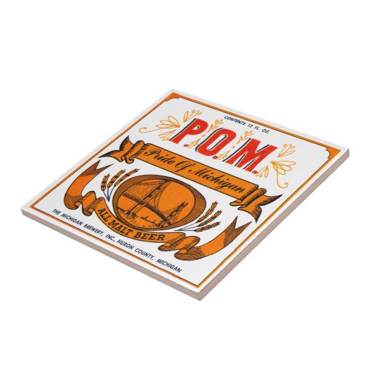 Stolz der Michigan-Bier-Fliese Fliese (Seite)