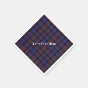 Stolz der Schottlandtartan-karierten Serviette