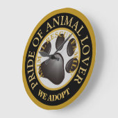 Stolz der Tierprämie Große Wanduhr (Winkel)