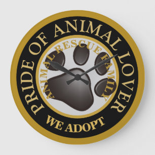 Stolz der Tierprämie Große Wanduhr