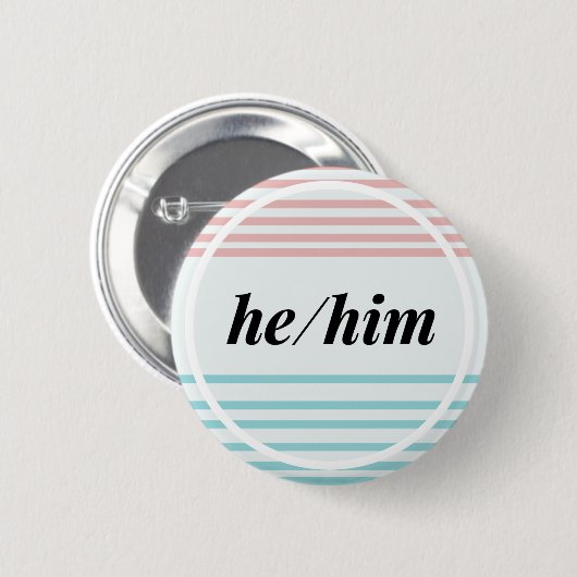 Stolz des He/Him Button (Vorne & Hinten)