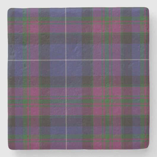 Stolz des Schottlandtartan-karierten Steinuntersetzer (Vorderseite)
