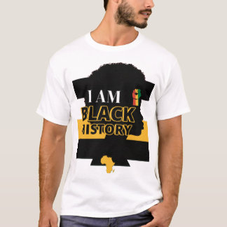 Stolz-Design zum Monat der Schwarzen Geschichte mi T-Shirt