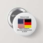 Stolz, deutscher Amerikaner zu sein Button (Vorne & Hinten)