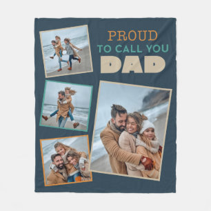 Stolz, dich Dad zu nennen Fleecedecke