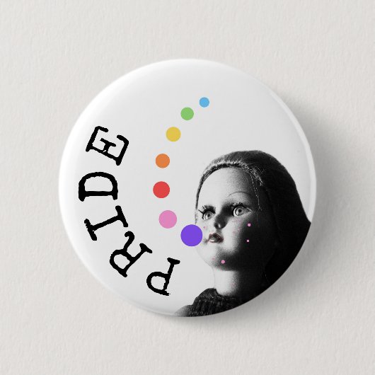 Stolz - Die Regenbogenbotschaft Button (Vorderseite)