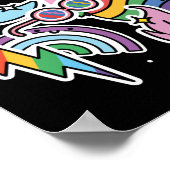 Stolz Donner. Rainbow-Liebe. Wow-Liebe Poster (Ecke)