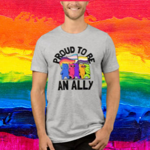 Stolz, ein Ally Bears zu sein Tri-Blend Shirt