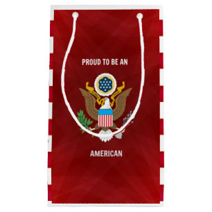 "Stolz, ein Amerikaner zu sein," rot, weiß, blau, Kleine Geschenktüte