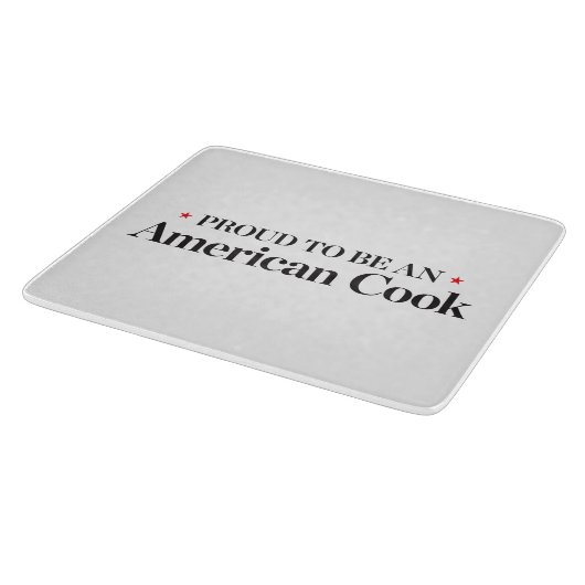 Stolz, ein amerikanischer Koch zu sein Schneidebrett (Ecke)
