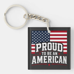 Stolz, ein amerikanischer patriotischer USA-Flagge Schlüsselanhänger
