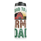 Stolz, ein Bauer Vater zu sein Thermosbecher (Vorderseite)