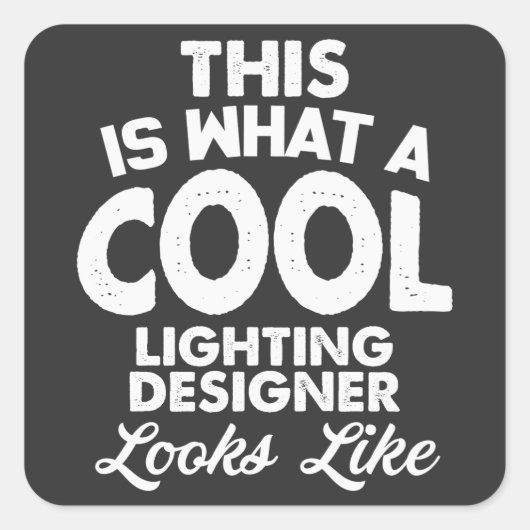 Stolz, ein Cooler Lichtdesigner zu sein Quadratischer Aufkleber (Vorderseite)