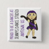 Stolz, ein Dancer Customized Dance Studio Jazz zu  Button (Vorderseite)