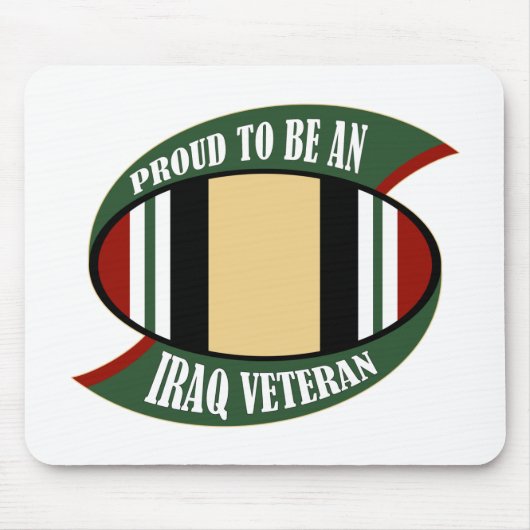 Stolz, ein der Irak-Veteran zu sein Mousepad (Vorne)