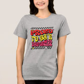 Stolz, ein Designer-Dankeschön zu sein Tri-Blend Shirt (Vorderseite)