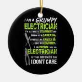 Stolz, ein Elektroräger zu sein Keramik Ornament (Vorne)