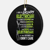 Stolz, ein Elektroräger zu sein Keramik Ornament (Links)