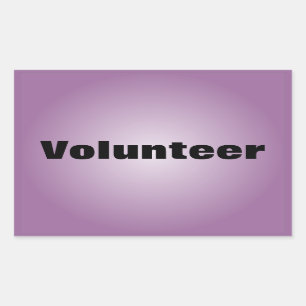 Stolz, ein engagierter Freiwilliger zu sein Rechteckiger Aufkleber