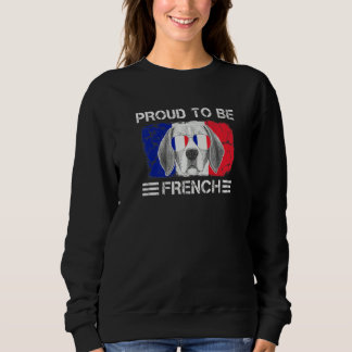 Stolz, ein französischer Flaggen-Hundefreund Frank Sweatshirt