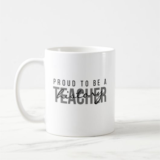Stolz, ein Geschichtslehrer zu sein – Professionel Kaffeetasse (Links)