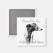 Stolz, ein Greyhound Mama Magnet zu sein (Vorderseite/Rückseite)