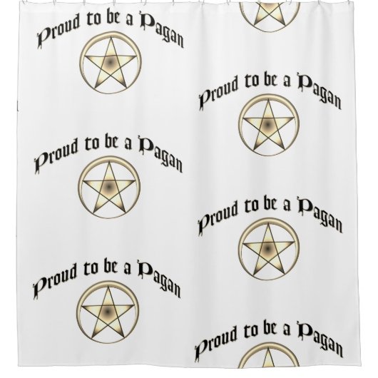 Stolz, ein heidnischer Duschvorhang zu sein (Vorderseite)