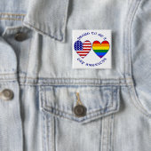 Stolz, ein homosexueller Amerikaner zu sein Button (Beispiel)