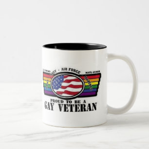 Stolz, ein homosexueller Veteran zu sein Zweifarbige Tasse