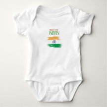 Stolz, ein indisches Trikolore-Baby-Body zu sein