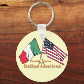 Stolz, ein italienisch-amerikanischer Mensch zu se Schlüsselanhänger (Vorderseite)