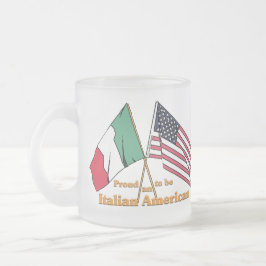 Stolz, ein Italienisch-Amerikanisches zu sein Mattglastasse