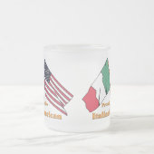 Stolz, ein Italienisch-Amerikanisches zu sein Mattglastasse (Mittel)