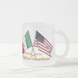 Stolz, ein Italienisch-Amerikanisches zu sein Mattglastasse