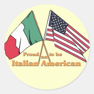 Stolz, ein Italienisch-Amerikanisches zu sein Runder Aufkleber