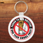 Stolz ein kurzes 1 Jahr zu sein Schlüsselanhänger (Vorderseite)