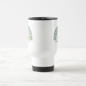 Stolz, ein Lehrer zu sein, Retro Blau Grün Reisebecher (Mittel)