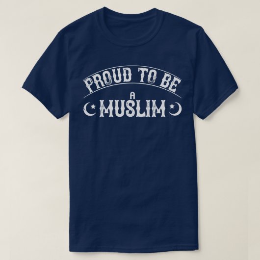 Stolz, ein Muslim zu sein T-Shirt (Design vorne)