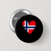 Stolz, ein norwegischer Vater Mutter Junge Kind co Button (Vorne & Hinten)