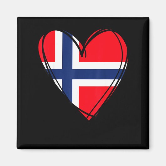 Stolz, ein norwegischer Vater Mutter Junge Kind co Magnet (Vorne)